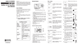 Manual de Utilização - Hanna Instruments Portugal