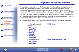 Diagn&oacute;stico avan&ccedil;ado de problemas