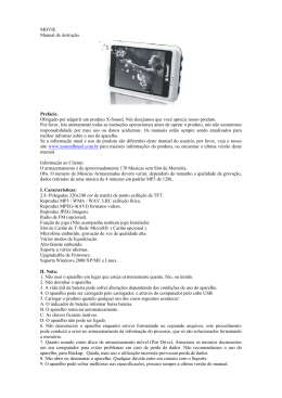 MOVIE Manual de instrução. Prefacie. Obrigado por adquirir um