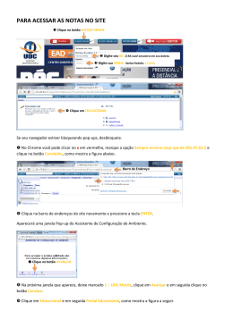 Instru&ccedil;&otilde;es para acessar o boletim