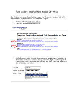 Para acessar o Webmail fora da rede GDF Suez: