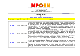 PORTARIAS - PGJ 2014 (click no link da PORTARIA para acessar o