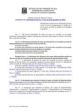Resolução de Mesa nº 450