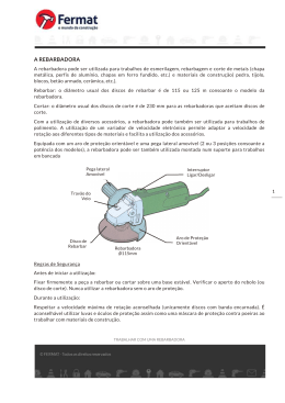 TRABALHAR COM REBARBADORA