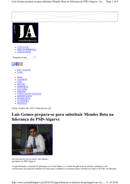 Luís Gomes prepara-se para substituir Mendes Bota na