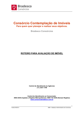 Documentos para avalia&ccedil;&atilde;o do im&oacute;vel