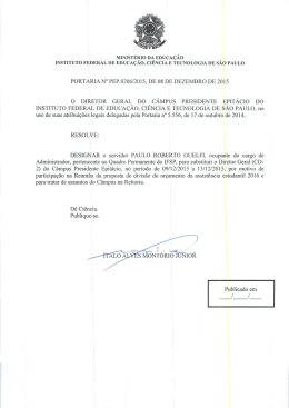 Designa servidor para substituir Diretor Geral por motivo reuni&atilde;o