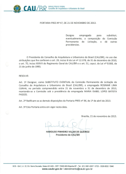 Designa empregado para substituir, eventualmente, a