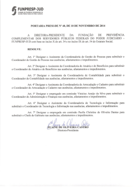 Portaria nº 40/2014 - Funpresp-Jud