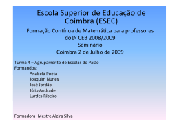 Escola Superior de Educa&ccedil;&atilde;o de Coimbra (ESEC)