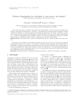 Poderia Arquimedes ter calculado &pi; com areia e um bast&tilde;ao?