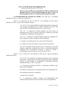 lei nº 13.199 de 28 de novembro de 2014 - Sefaz-BA