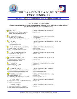 Lista de Hotéis de Passo Fundo