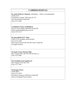 CARDIOLOGISTAS - Clube Recreativo Juvenil