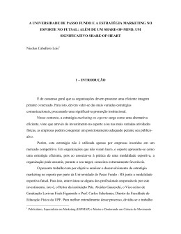 A UNIVERSIDADE DE PASSO FUNDO E A ESTRAT&Eacute;GIA