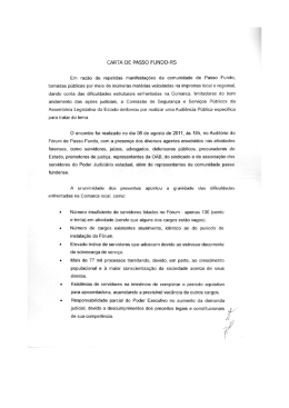 carta de passo fundo-rs - Sindicato dos Servidores da Justiça do Rio