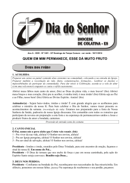 QUEM EM MIM PERMANECE, ESSE D&Aacute; MUITO FRUTO