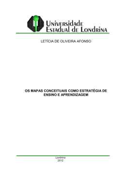 let&iacute;cia de oliveira afonso os mapas conceituais como