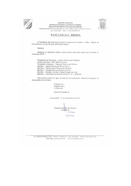 Portaria de nomea&ccedil;&atilde;o da Comiss&atilde;o do Vestibular 2016.1