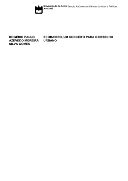 rog&eacute;rio paulo azevedo moreira silva gomes ecobairro, um conceito