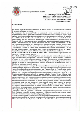 ,, l` ACTA DA sESsÃÕ`EXTRAOiÍDT`NÁRIA