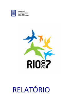 Relatório - Federação de Basquetebol do Estado do Rio de JAneiro