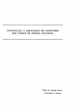 introdução à associação de auditores dos cursos de defesa nacional