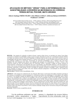 APLICA&Ccedil;&Atilde;O DO M&Eacute;TODO &ldquo;VERAH&rdquo; PARA A DETERMINA&Ccedil;&Atilde;O DA