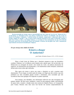 Estar&aacute; a chegar O Anticristo?