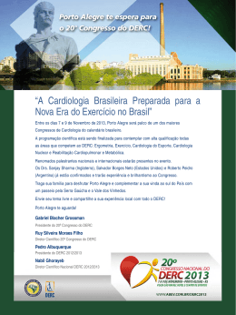 A Cardiologia Brasileira Preparada para a Nova Era do Exercício no