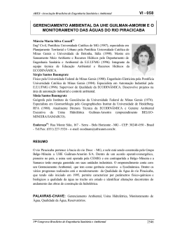 vi - 058 gerenciamento ambiental da uhe guilman-amorim