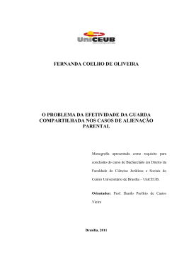 fernanda coelho de oliveira o problema da efetividade
