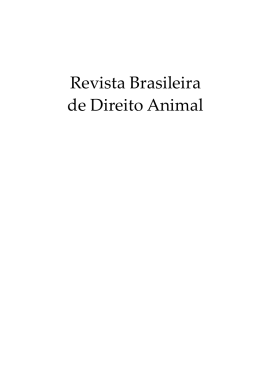 Revista Brasileira de Direito Animal - Ano: 2010