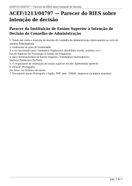 ACEF/1213/04797 Parecer do RIES sobre inten&ccedil;&atilde;o de decis&atilde;o