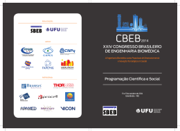 Programa final - (CBEB) Congresso Brasileiro de Engenharia