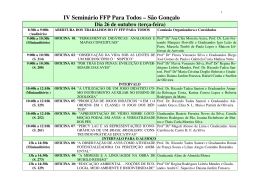 IV Semin&aacute;rio FFP Para Todos &ndash; S&atilde;o Gon&ccedil;alo