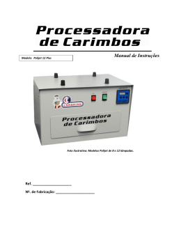 Manual de Instru&ccedil;&otilde;es