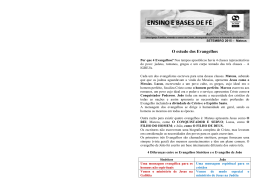O estudo dos Evangelhos - Comunidade da Gra&ccedil;a Zona Norte