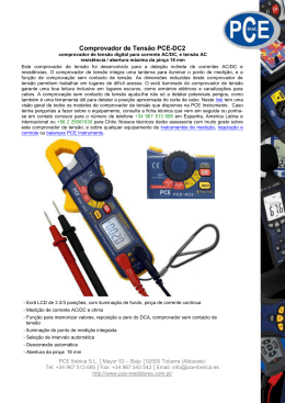 Comprovador de Tens&atilde;o PCE-DC2