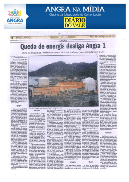 Queda de energia desliga Angra 1