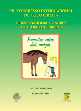 XII Congresso Internacional de Equoterapia