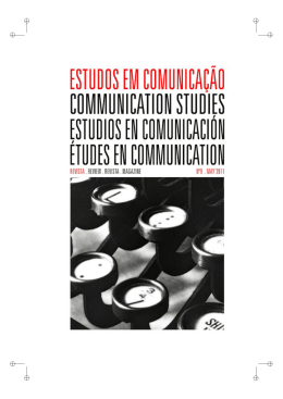 número #9 - Communication Studies/Estudos em