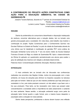 a contribui&ccedil;&atilde;o do projeto a&ccedil;&otilde;es construtivas como a&ccedil;&atilde;o para a