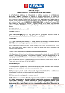 EDITAL DE LICITA&Ccedil;&Atilde;O PREG&Atilde;O PRESENCIAL &ndash; SISTEMA