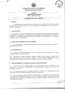 Tribunal de Justiça de Pernambuco Diretoria de Infraestrutura