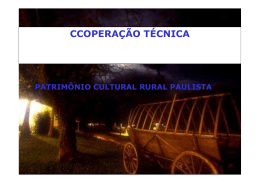 cooperação para manutençao patrimônio cultural rural