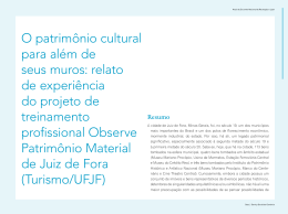 O patrimônio cultural para além de seus muros: relato de