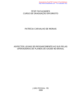 fesp faculdades curso de gradua&ccedil;&atilde;o em direito patr&iacute;cia carvalho de