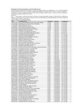 Resultado final - Prefeitura Municipal do Natal