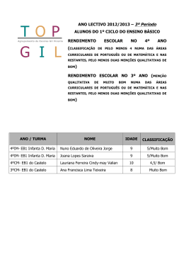 3.&ordm; Per&iacute;odo - Agrupamento de Escolas Gil Vicente